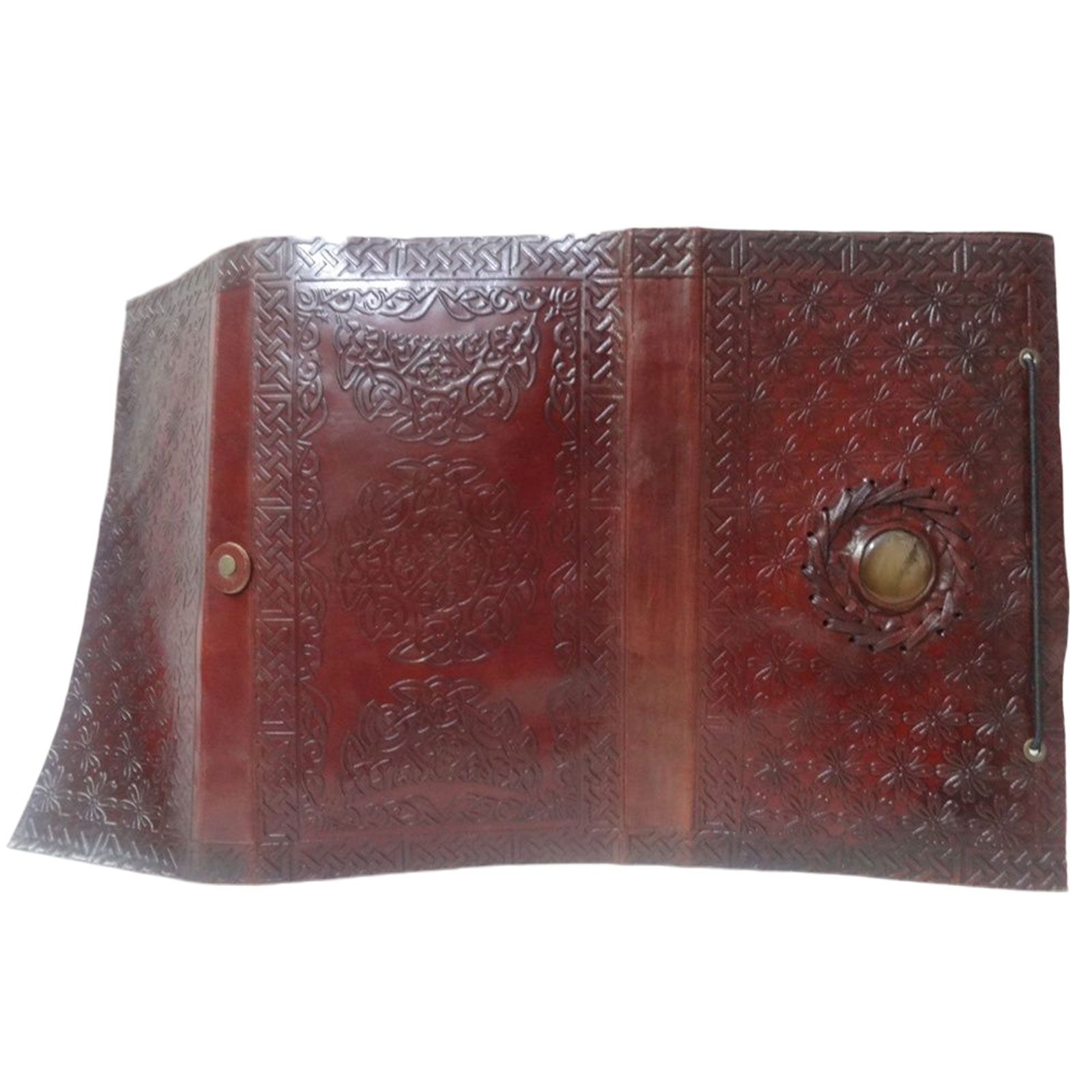 Traditional Vintage Genuine Leather Embossed Notebook Journal Memory Diary 9 x 5